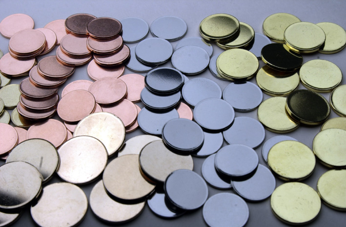 Полировка заготовок из цветных металлов для монет 